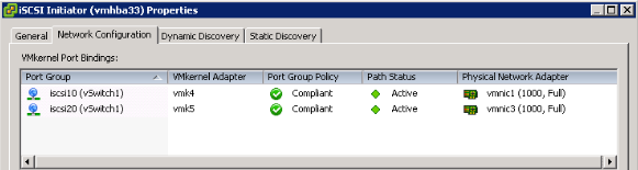 iSCSI binding